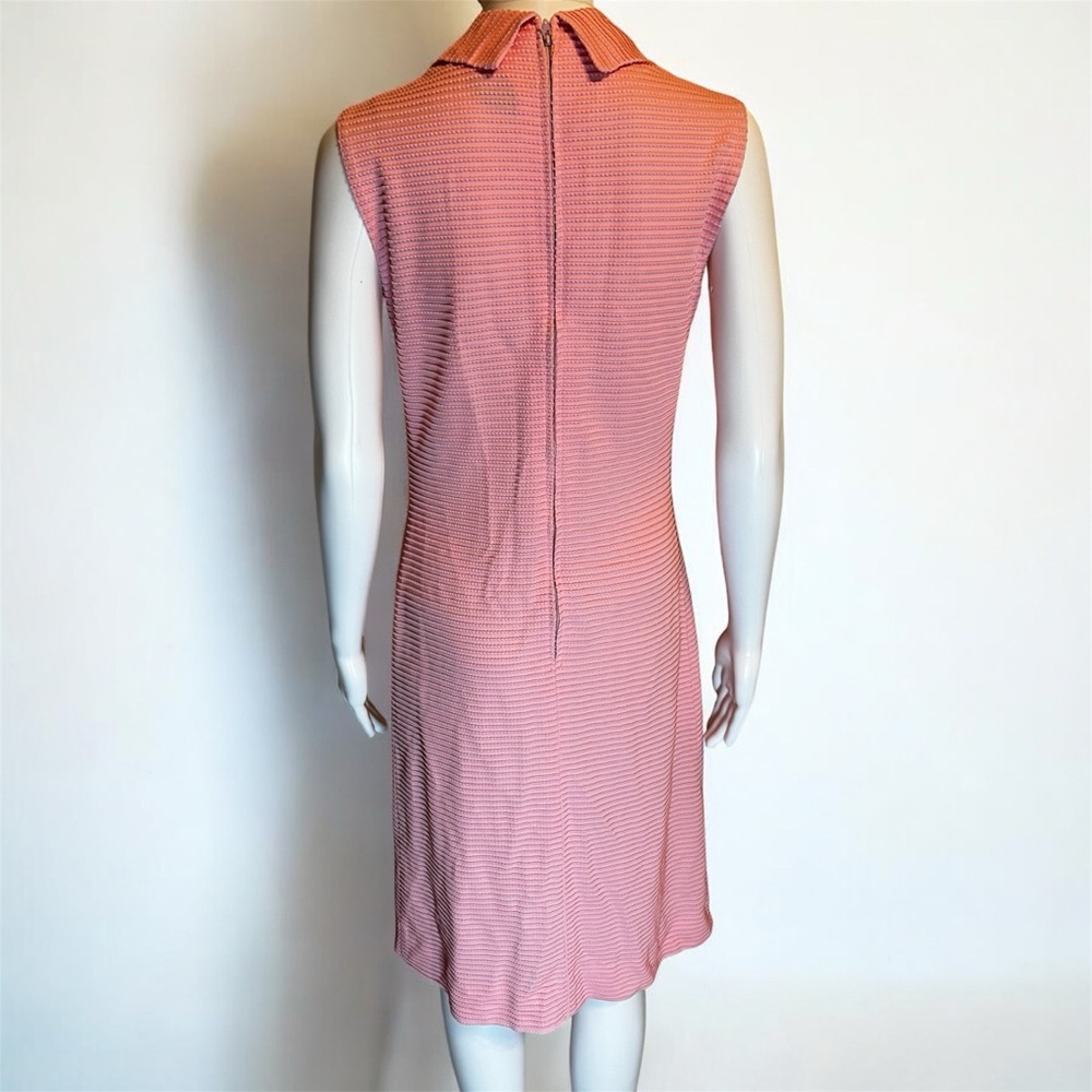 Vintage 1960s NPC FASHIONS of Warren, Pennsylvania Pink Sleeveless Dress - Picture 6 of 8